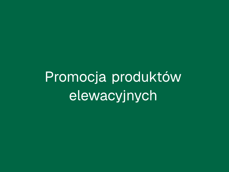 Promocja produktów elewacyjnych