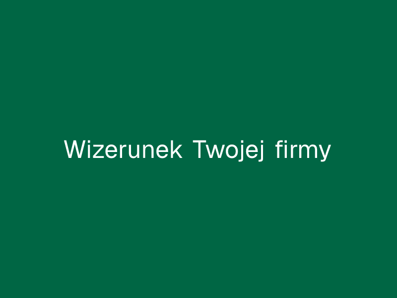 Wizerunek Twojej firmy