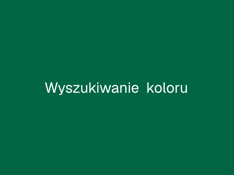 Wyszukiwanie koloru