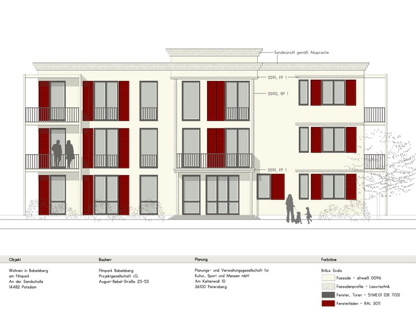 Projekt koloru ze Studia Kolorów Brillux w Berlinie.