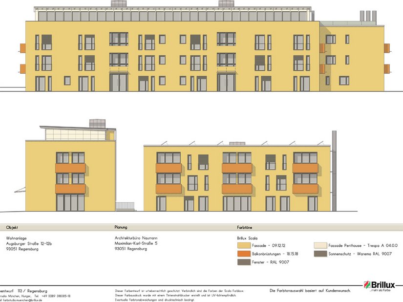 Projekt kolorystyczny ze Studia Kolorów Brillux w Monachium