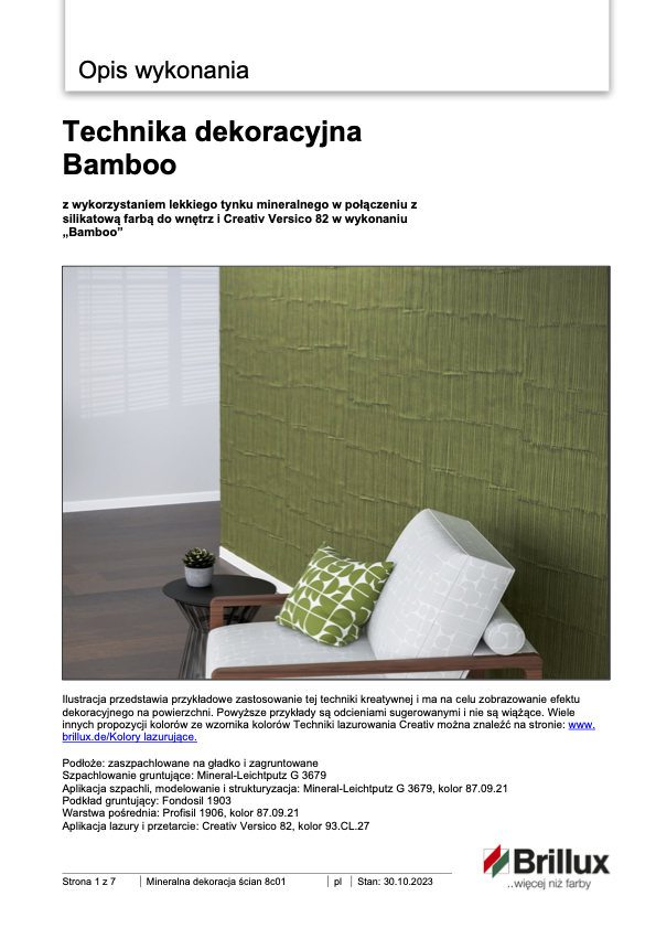 Technika dekoracyjna Bamboo