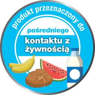 Produkt nadaje się do posredniego kontaktu z żywnością